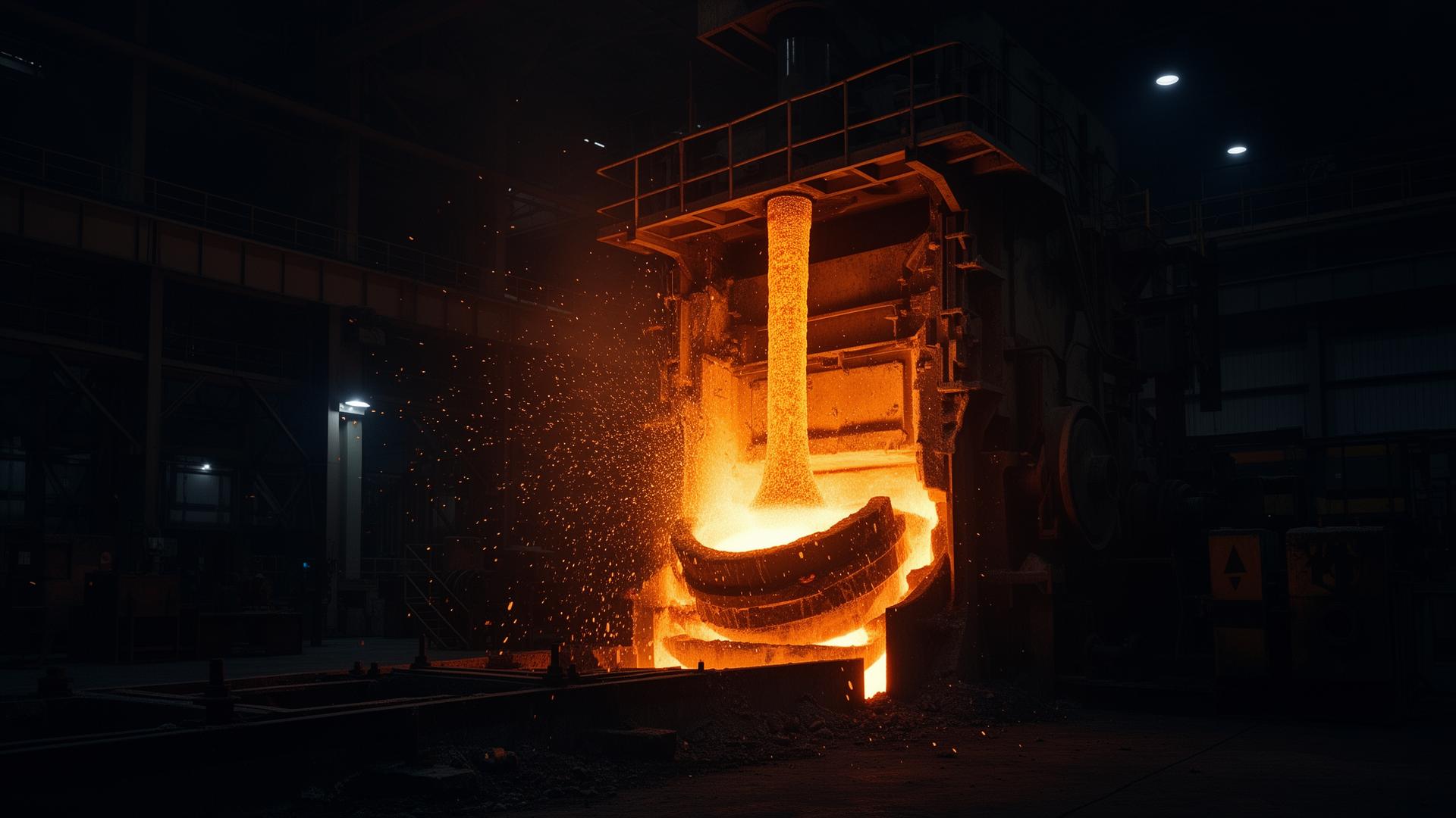 Glass manufacturing furnace at FM Group plant